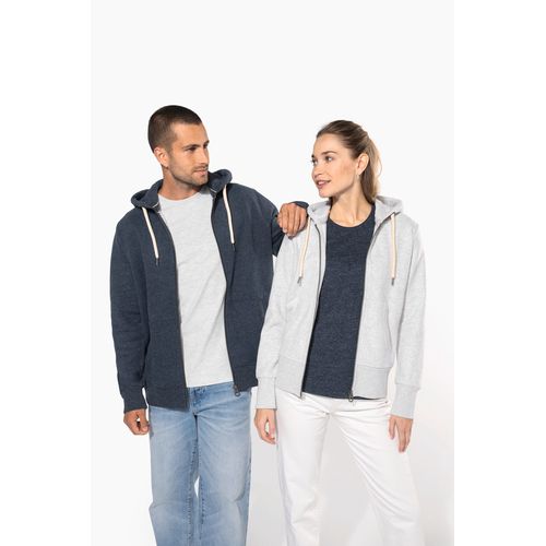 Sweat-shirt vintage zippé à capuche femme - 6