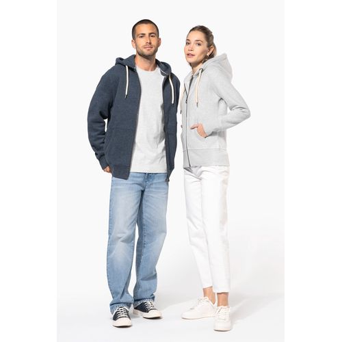 Sweat-shirt vintage zippé à capuche femme - 5