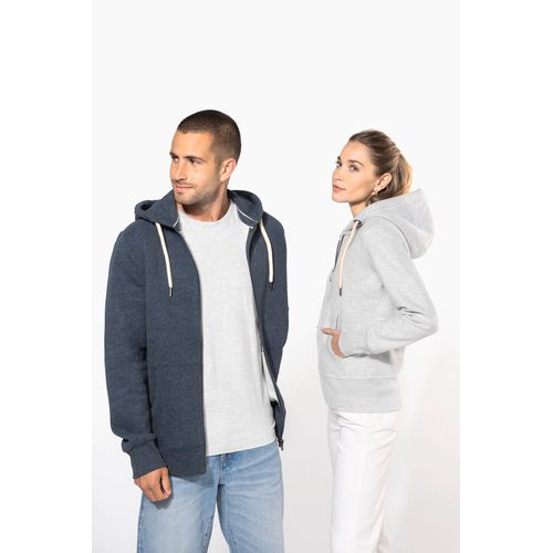 Sweat-shirt vintage zippé à capuche femme - 7