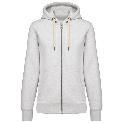 Sweat-shirt vintage zippé à capuche femme - 9