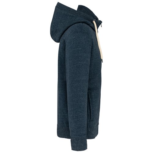 Veste vintage molleton doublée sherpa homme - 3