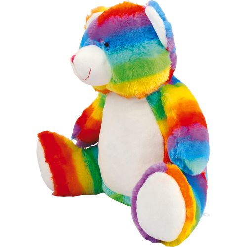 Peluche zippée Ours multicolore - 2