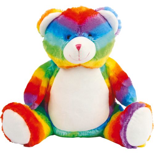 OSO DE PELUCHE MULTICOLOR CON CREMALLERA
