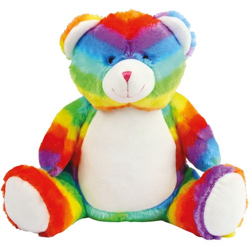 Peluche zippée Ours multicolore thumbnail 5
