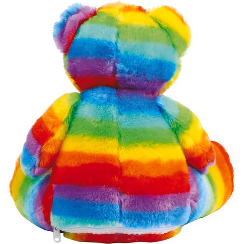 Peluche zippée Ours multicolore thumbnail 4