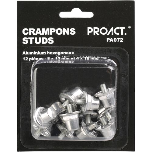 Boîte de 12 crampons alu hexagonaux - 2