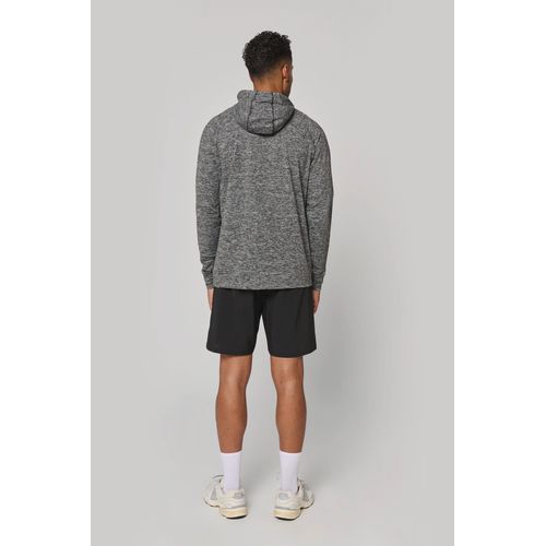 Sweat-shirt à capuche 1/4 zip sport unisexe - 7