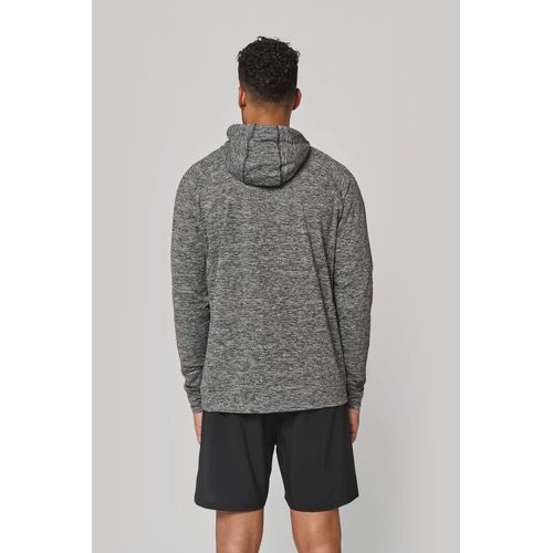 Sweat-shirt à capuche 1/4 zip sport unisexe - 3