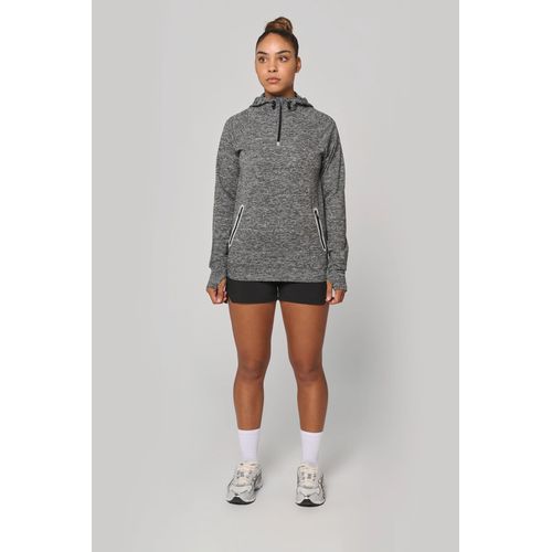 Sweat-shirt à capuche 1/4 zip sport unisexe - 8