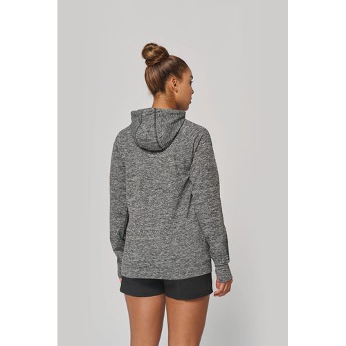 Sweat-shirt à capuche 1/4 zip sport unisexe - 5