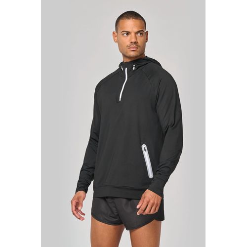 SUDADERA DEPORTIVA CAPUCHA 1/4 CREMALLERA UNISEX