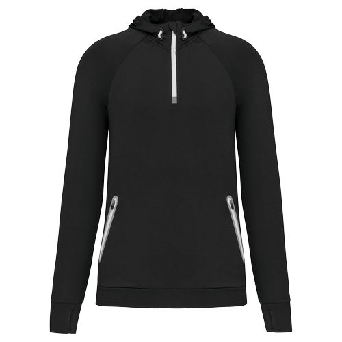 Sweat-shirt à capuche 1/4 zip sport unisexe - 10