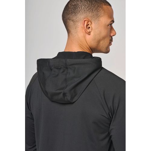 Sweat-shirt à capuche 1/4 zip sport unisexe - 8