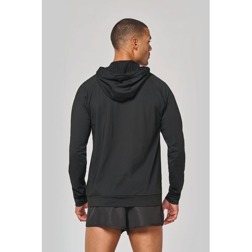 Sweat-shirt à capuche 1/4 zip sport unisexe - 2
