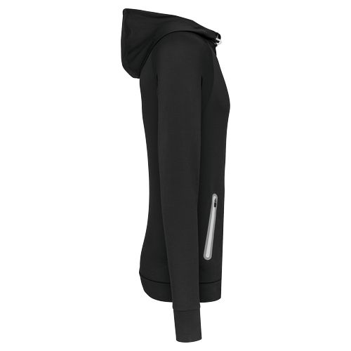 Sweat-shirt à capuche 1/4 zip sport unisexe - 10