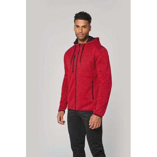 Veste à capuche chinée homme - 1