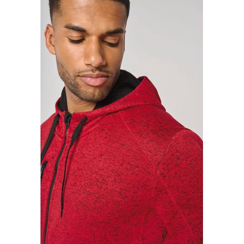 Veste à capuche chinée homme - 8
