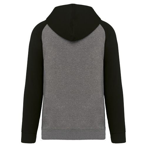 Sweat-shirt à capuche bicolore unisexe thumbnail 19