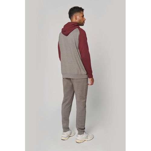 Sweat-shirt à capuche bicolore unisexe thumbnail 7