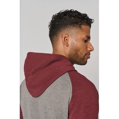 Sweat-shirt à capuche bicolore unisexe thumbnail 12