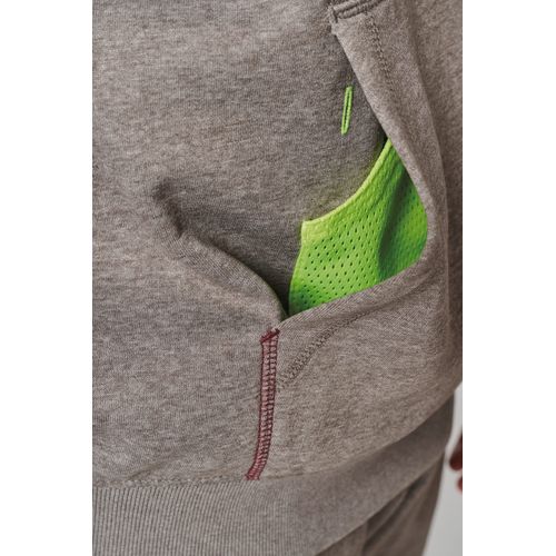Sweat-shirt à capuche bicolore unisexe thumbnail 14