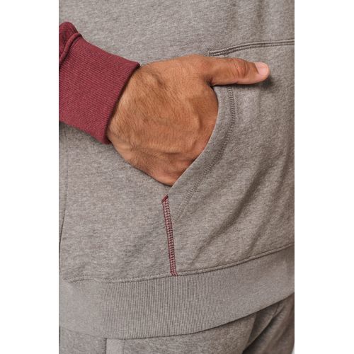 Sweat-shirt à capuche bicolore unisexe thumbnail 16