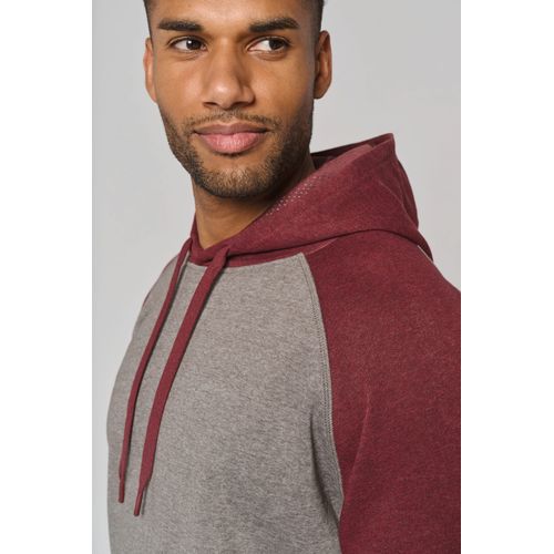 Sweat-shirt à capuche bicolore unisexe thumbnail 13