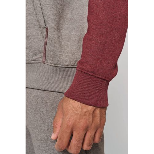 Sweat-shirt à capuche bicolore unisexe thumbnail 17