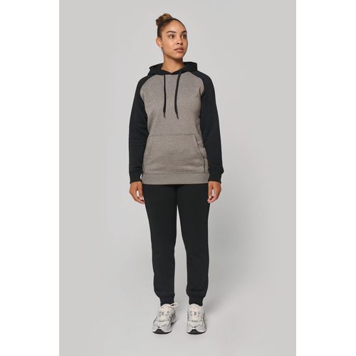 Sweat-shirt à capuche bicolore unisexe thumbnail 8
