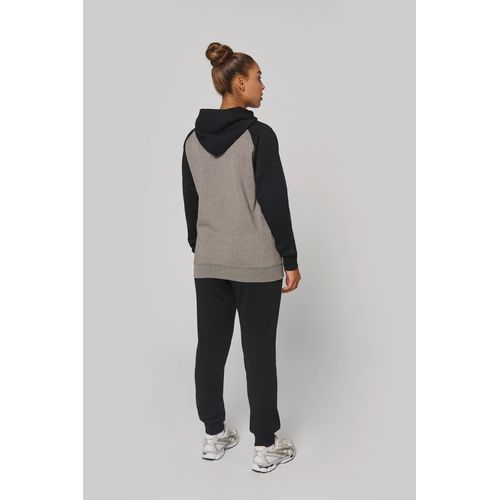 Sweat-shirt à capuche bicolore unisexe thumbnail 9
