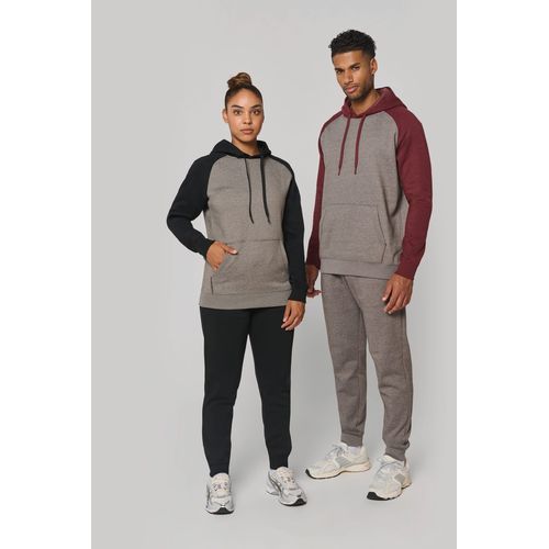 Sweat-shirt à capuche bicolore unisexe thumbnail 10