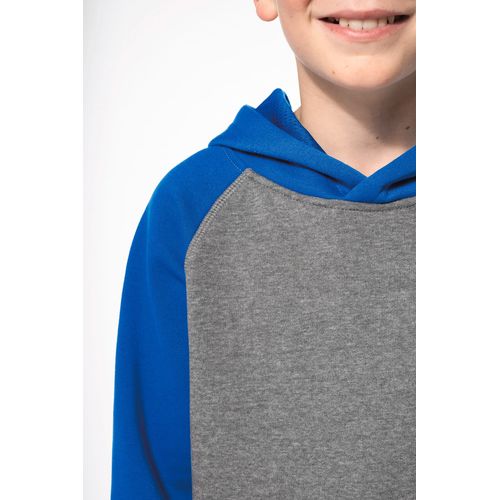 Sweat-shirt capuche bicolore enfant - 7