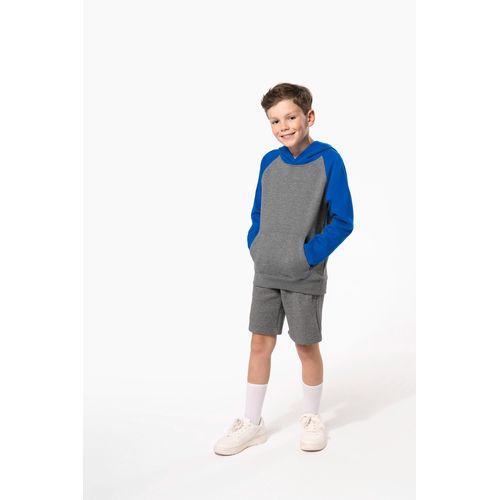 Sweat-shirt capuche bicolore enfant - 4