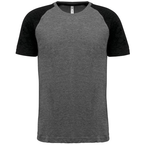 T-shirt triblend bicolore sport manches courtes unisexe - 8