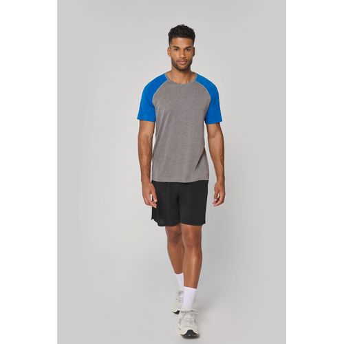T-shirt triblend bicolore sport manches courtes unisexe - 7