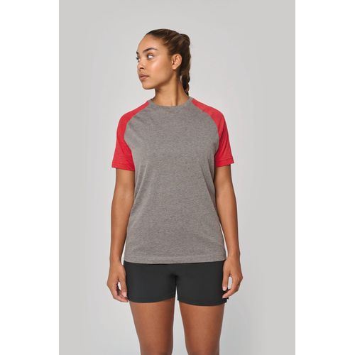 T-shirt triblend bicolore sport manches courtes unisexe - 4