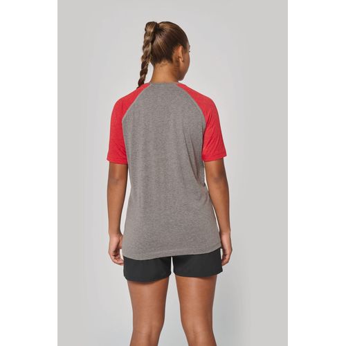 T-shirt triblend bicolore sport manches courtes unisexe - 5