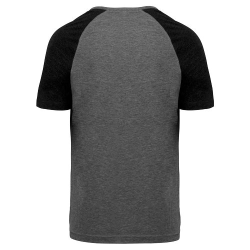 T-shirt triblend bicolore sport manches courtes unisexe - 9
