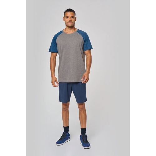 T-shirt triblend bicolore sport manches courtes unisexe - 3