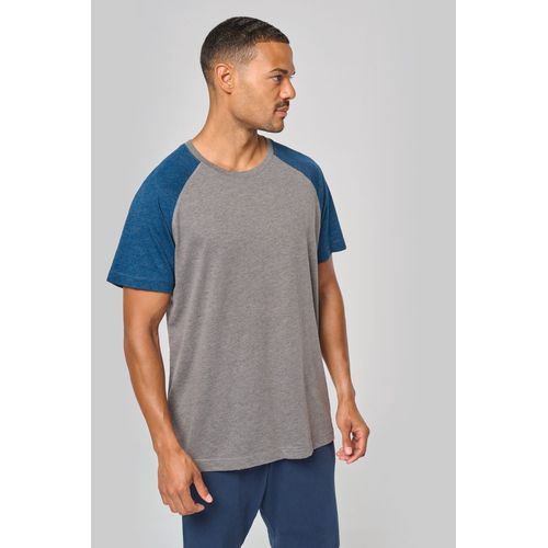 T-shirt triblend bicolore sport manches courtes unisexe - 2