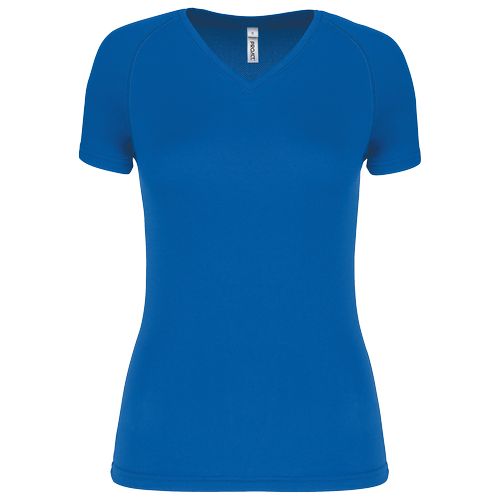 T-shirt de sport manches courtes col v femme thumbnail 7
