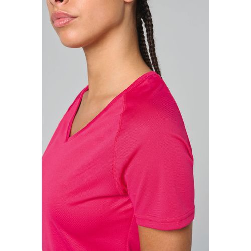 T-shirt de sport manches courtes col v femme thumbnail 6