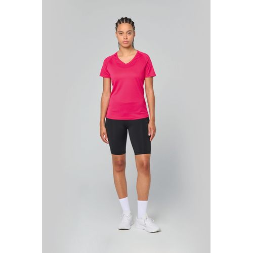 T-shirt de sport manches courtes col v femme - 3