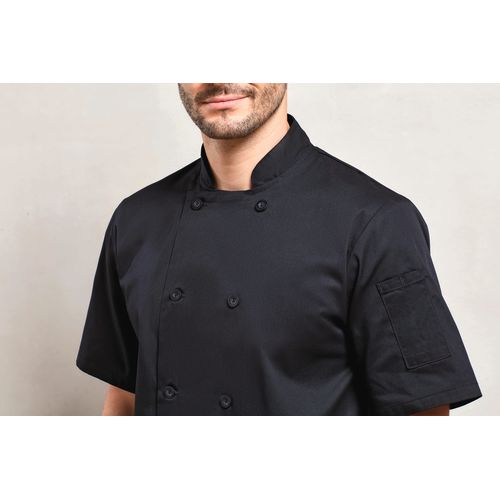 CHAQUETA DE COCINA MANGA CORTA