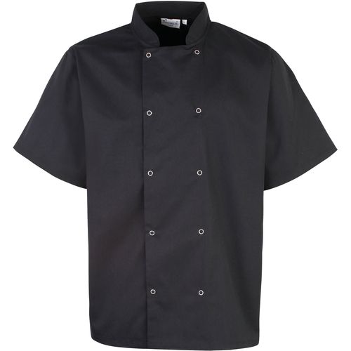 Veste de cuisine manches courtes à boutons pression - 3