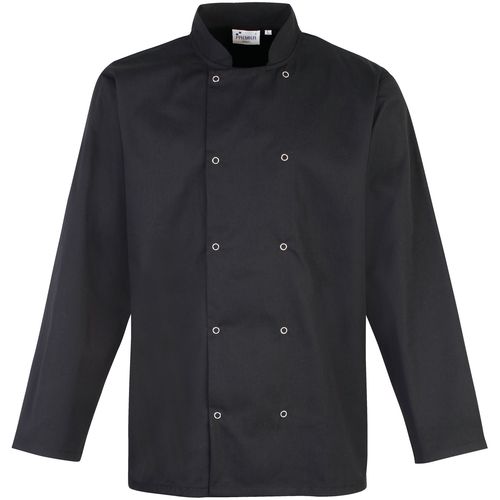 Veste de cuisine manches longues à boutons pression - 4