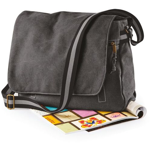 Sac courrier vintage en toile thumbnail 6