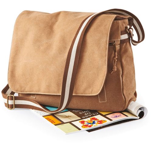 Sac courrier vintage en toile - 2