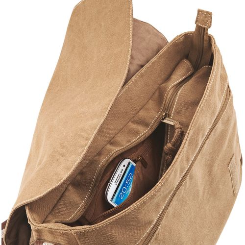 Sac courrier vintage en toile - 4