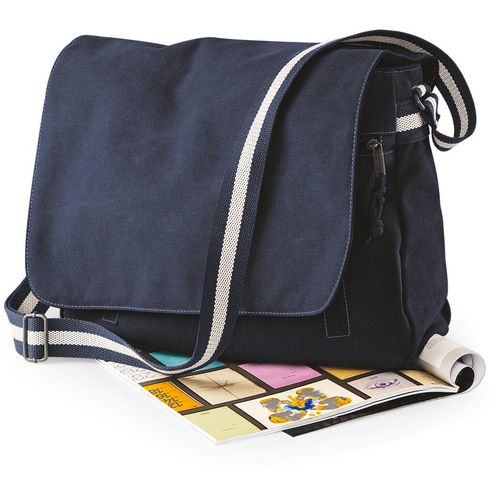 Sac courrier vintage en toile - 7